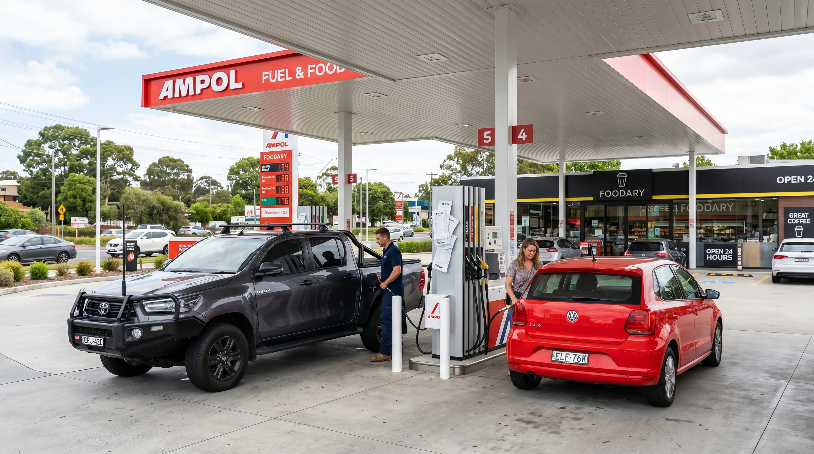 Cost to fill up popular cars in Australia